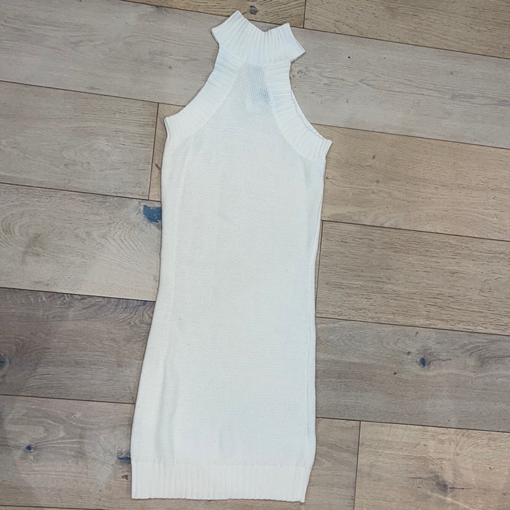 TURTLE NECK MINI DRESS